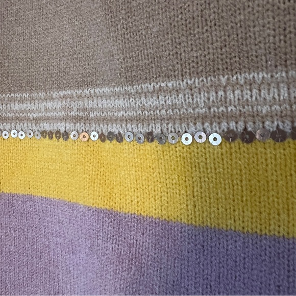 Hem & Thread Colorblock Stripe Sweater with Sequins - Picture 7 of 9